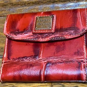Dooney and Bourke Red Leather Wallet